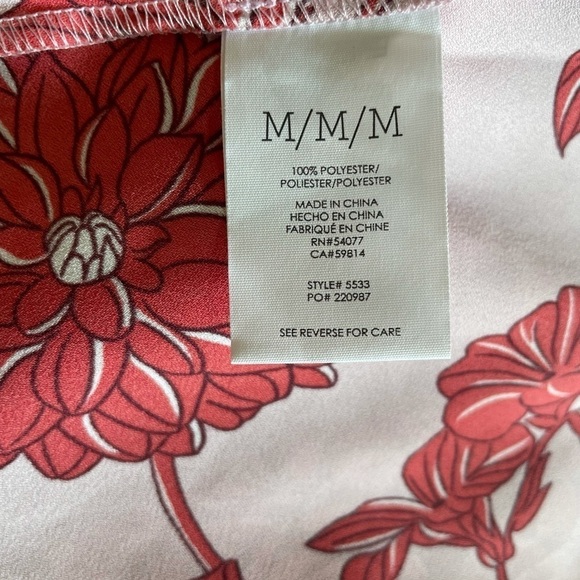 Cabi 5533 Adore Cranberry Pink Floral Cami Top M - Picture 8 of 8